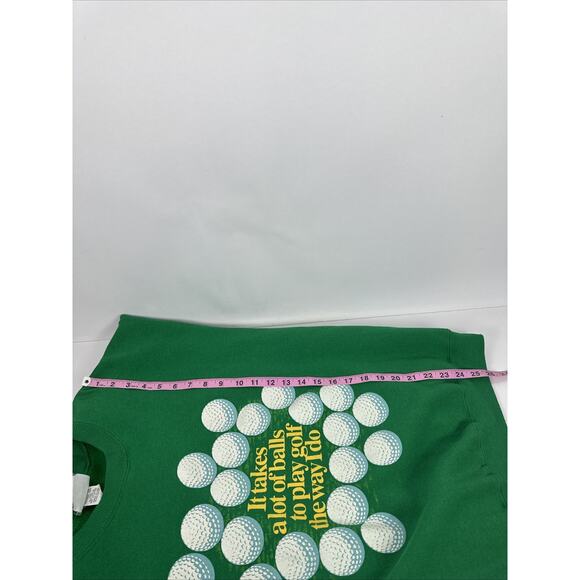 Vintage Lee “It Takes A Lot Of Balls To Play Golf The Way I Do” Crewneck Sz L - Picture 16 of 16
